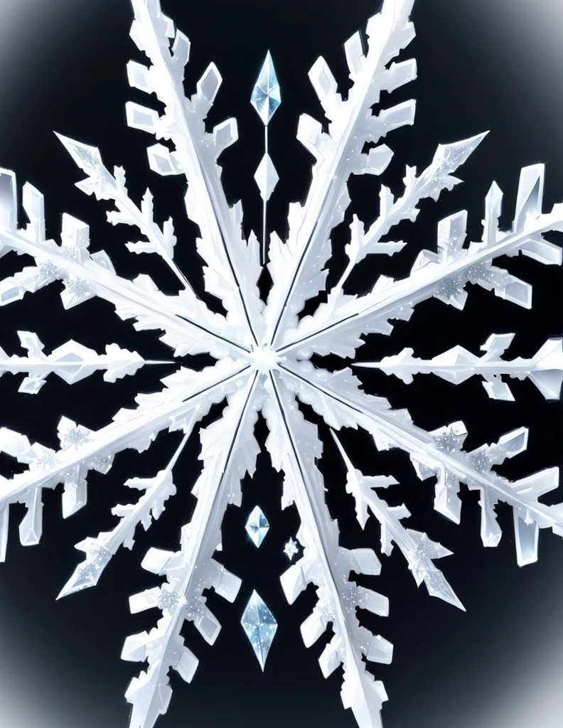a close up of a snowflake on a snowy background, snowflakes, ice crystals, crystalized, jungian symbols of winter, icey, (snow), istock, promo art, icy, wearing ice crystals, frost, symmetry!, istockphoto, intricate image, beautiful fractal ice background, glittering ice, glinting particles of ice, white fractals