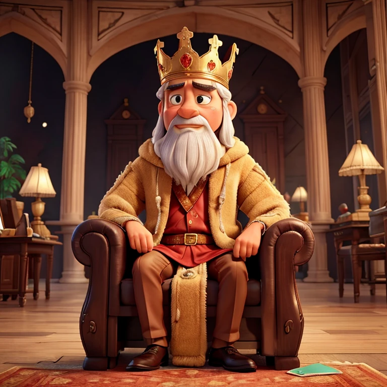 make a king sad because the economy of the comunity has fallen a lot