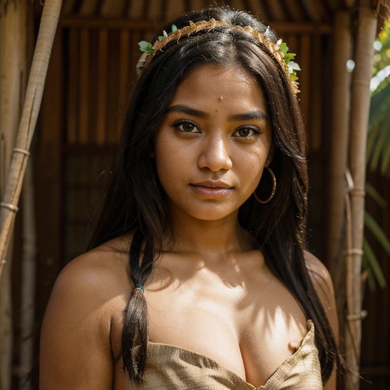 Beautiful woman, 21 years, 🇫🇯 fiji, polynesian ethnicity, cultural costumes