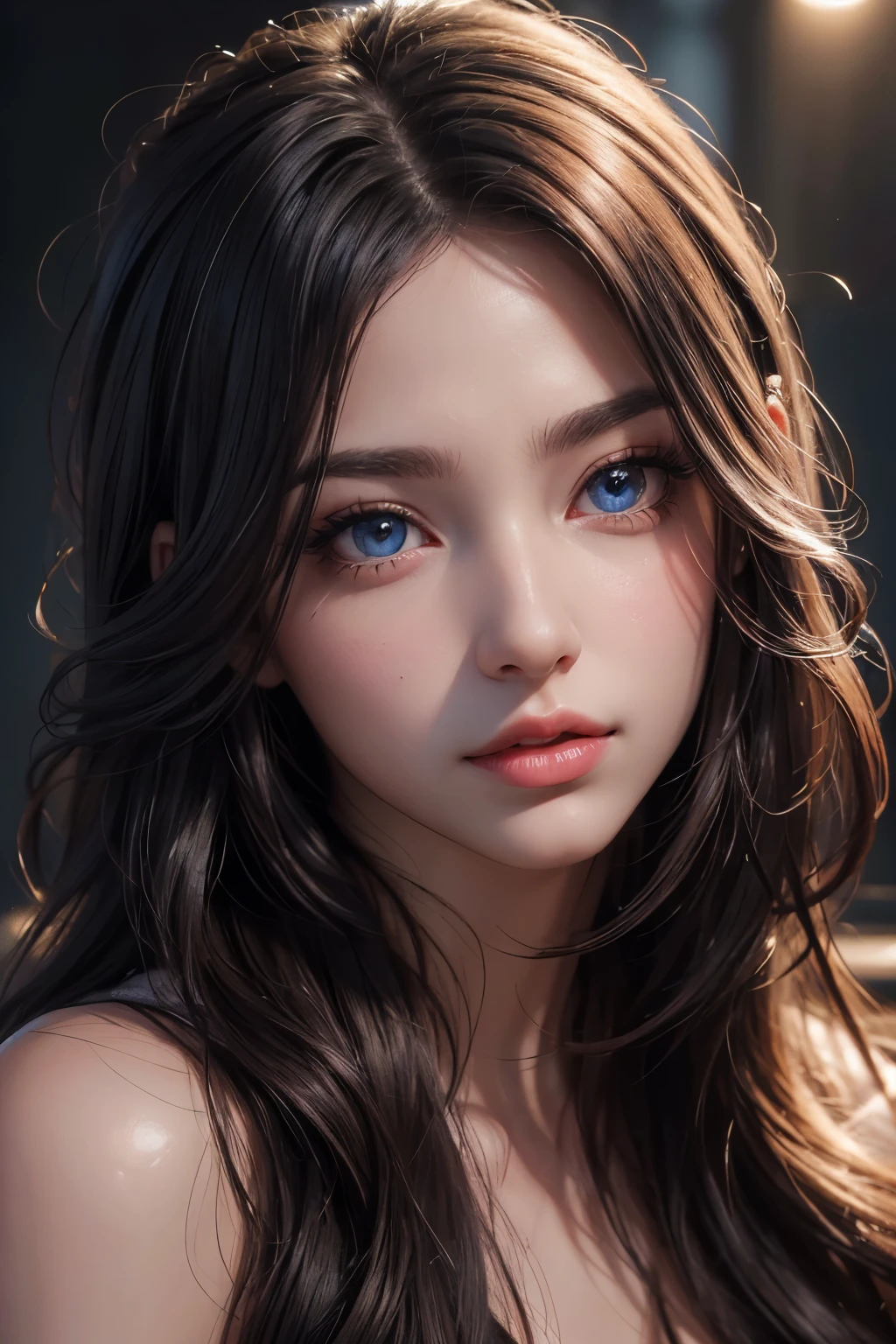 (highres,photorealistic) beautiful lady, long hair, (extremely detailed eyes and face, long eyelashes), (detailed lips), (vivid colors), (sharp focus), (studio lighting)