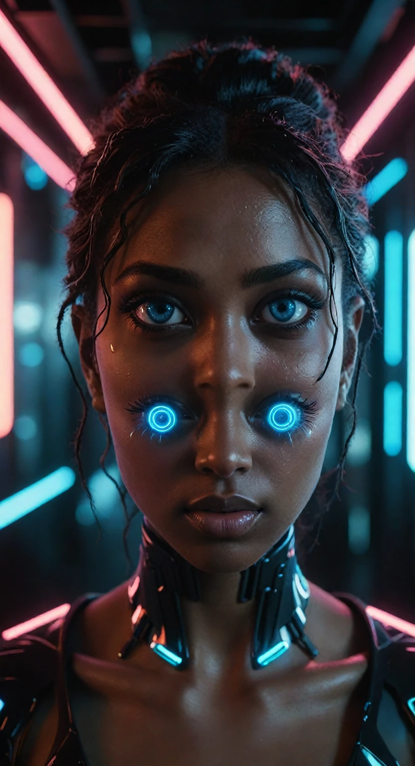 a masterpiece, highest quality, [crazy_eyes], (PERFECTLY-ROUND-TEARDROP-SHAPED:1.2), ultra-detailed, super-sharp, sci-fi, (dull), 8k, photorealistic, intricate, cinematic lighting, dramatic mood, (ethereal:1.2), (surreal:1.1), futuristic, glowing, neon, holographic, energy field, advanced technology, machinery, cyberpunk, dystopian, moody, atmospheric