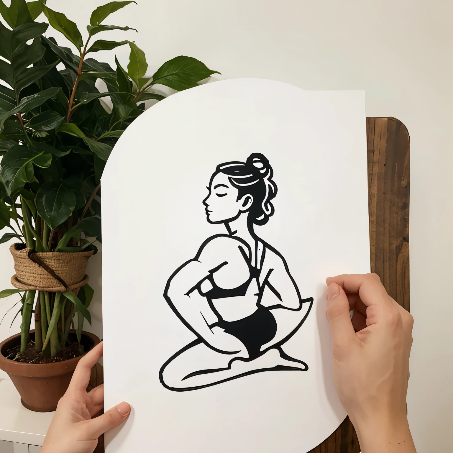 Create a yoga illustrator logo