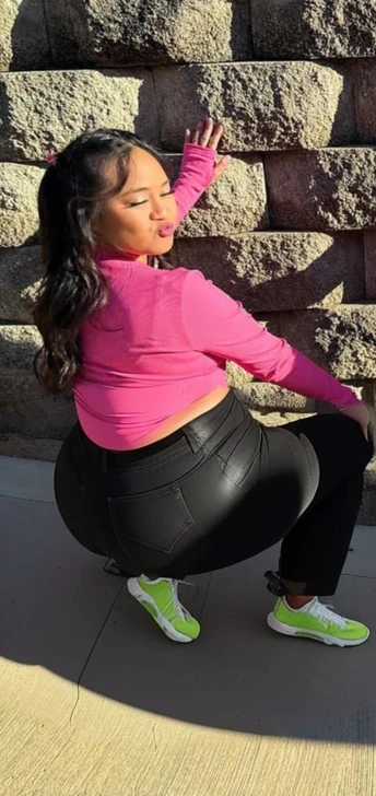 araffe naked woman sitting on the ground next to a wall with no clothes on the thickest ass ever, thicc, nicki minaj curvy, she has a jiggly fat round belly, skinny waist and thick hips, profile image, shot from the back, insanely inflated hips, big booty, view from the back, from the back, from the side, widest hips, seen from behind, viewed from behind, view from behind, view from the back, shot from the back, half asian, pov from rear, shot from behind, thicc, view from back, photographed from the back, photo from behind, backview, seen from the back, thick thighs, beautiful thick female, thick body, curvy accentuated booty, filipina, beautiful girl, big ass, huge ass, bbw, from behind, thick, thick thighs, wide hips, bbw, big ass, sideboob, giant ass, back view, big butt, round butt, tight underwear, underwear halfway off, underwear taking off, grabbing ass, ass spilling over underwear, too thick for clothes, underwear only, see-through pants, NAKED, no pants, squat ripping through pants, fat ass no clothes on