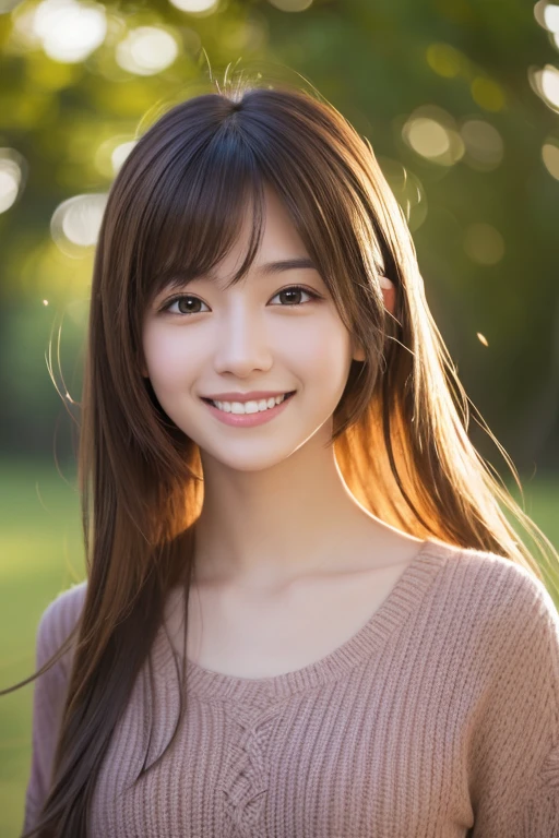 floating hair, smile, light smile, depth of field, UHD, masterpiece, anatomically correct, best quality