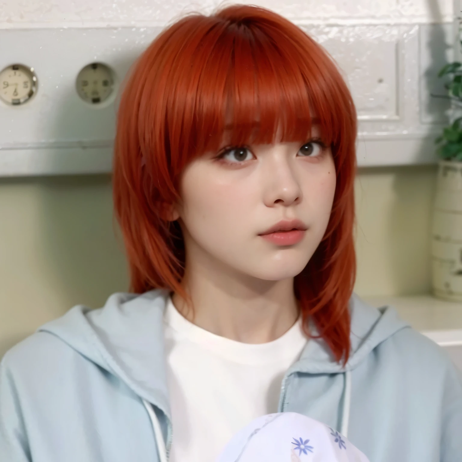 mulher arafa com cabelo colorido sentada em uma mesa, Jung Jaehyun, adorable and pale korean face, Ulzzang inteligente, Kim Doyoung, com cabelo curto, jossi do blackpink, Hong junho hyung, Tae June Kim, Ulzzang, o corte Hime, Jaeyeon Nam, xqc, Parque Jimin, cabelo curto platinado moleca
