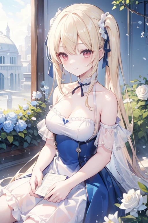 1个Giant Breast Girl,Alone,tmasterpiece,(8K,Best quality at best,tmasterpiece:1.2),The is very detailed,ultra - detailed,Master's course,Best quality at best,illustratio,the hair_between_The eye,woven,perfectopticing,middlebreast,the hairornament,Flaxenlongthe hair(delicateeyelueThe eye),(Detailed facial features full body,long_the hair,Be red in the face,cow boy shot,feathersthe hairornament,,(Dark blue wedding dress:1.2)the night,window,Indoors,optic,Indoors,carpets,finger to mouth