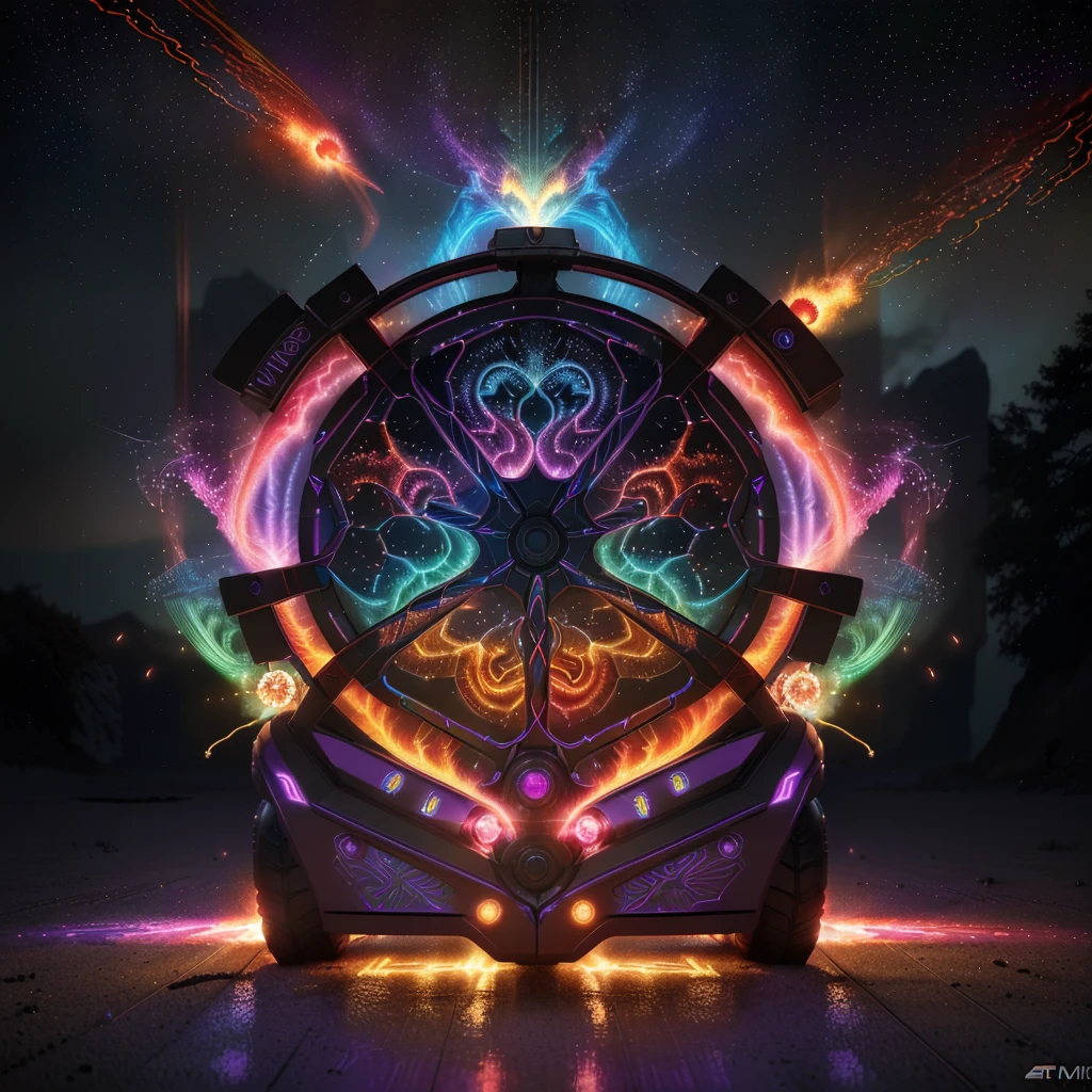Reverse Mirroring, unreal 3D Laser Engraved, Celestial, Purple, Red, Blue, Bright, spirals of neon, Flaming rope, flamethrower18-wheelers big rig
inside, masterpiece, contoured beveling, bevelborders, bilinear effects, warp, gradient glow, diamond mirroring, ultrarealistic, highres, 3D, bright contoured flames, smoking, multi colored, bright, diamond effect, deepbeveling, Artstation, Art, Masterpieces, halo