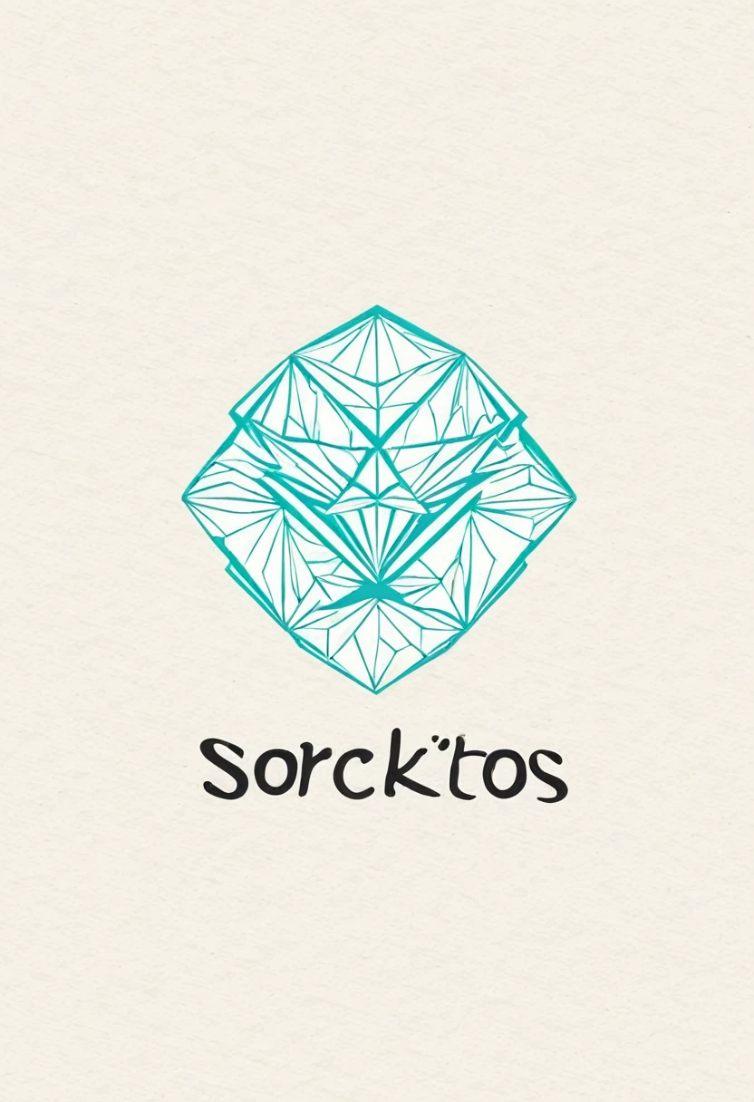 Design a logo for a company called Sorckitos that is dedicated to making gift boxes for celebrations and 3D origamis. The logo should be colorful and with different images and the logo should be round.