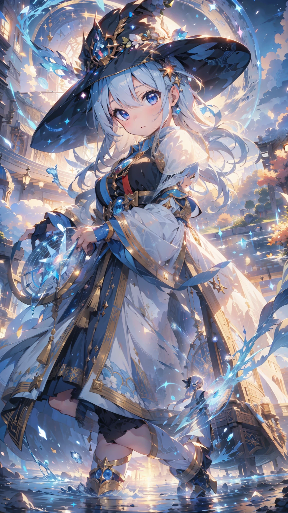 Highest quality, Highest quality, 16K, Unbelievably absurd, Very detailed, 2.5D, delicate and dynamic,Blue Flame,Flame of Demise,Blue Flame名、effect,Skeleton,cool,woman,22 years old,Elegance,Glittering kimono,Vivid decoration,Shiny Hair,Queen,smile,ridicule,Japan Fan,Reminiscent of death