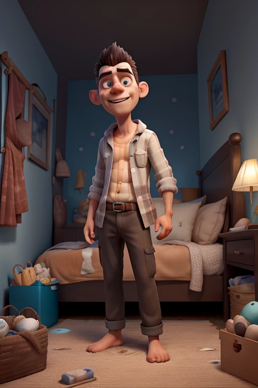 Obra de arte, (absurdos, high resolution, ultra detalhado), 1 homem, dormindo, fantasma ao lado da cama, fantasma extremamente detalhados, (arte oficial, aesthetic:1.2), (arte sonho, fantasma ao lado de uma cama onde uma pessoa dorme, arte sonho :1.3), Colorida, Horror, fantasma, homem dormindo, mais detalhado
