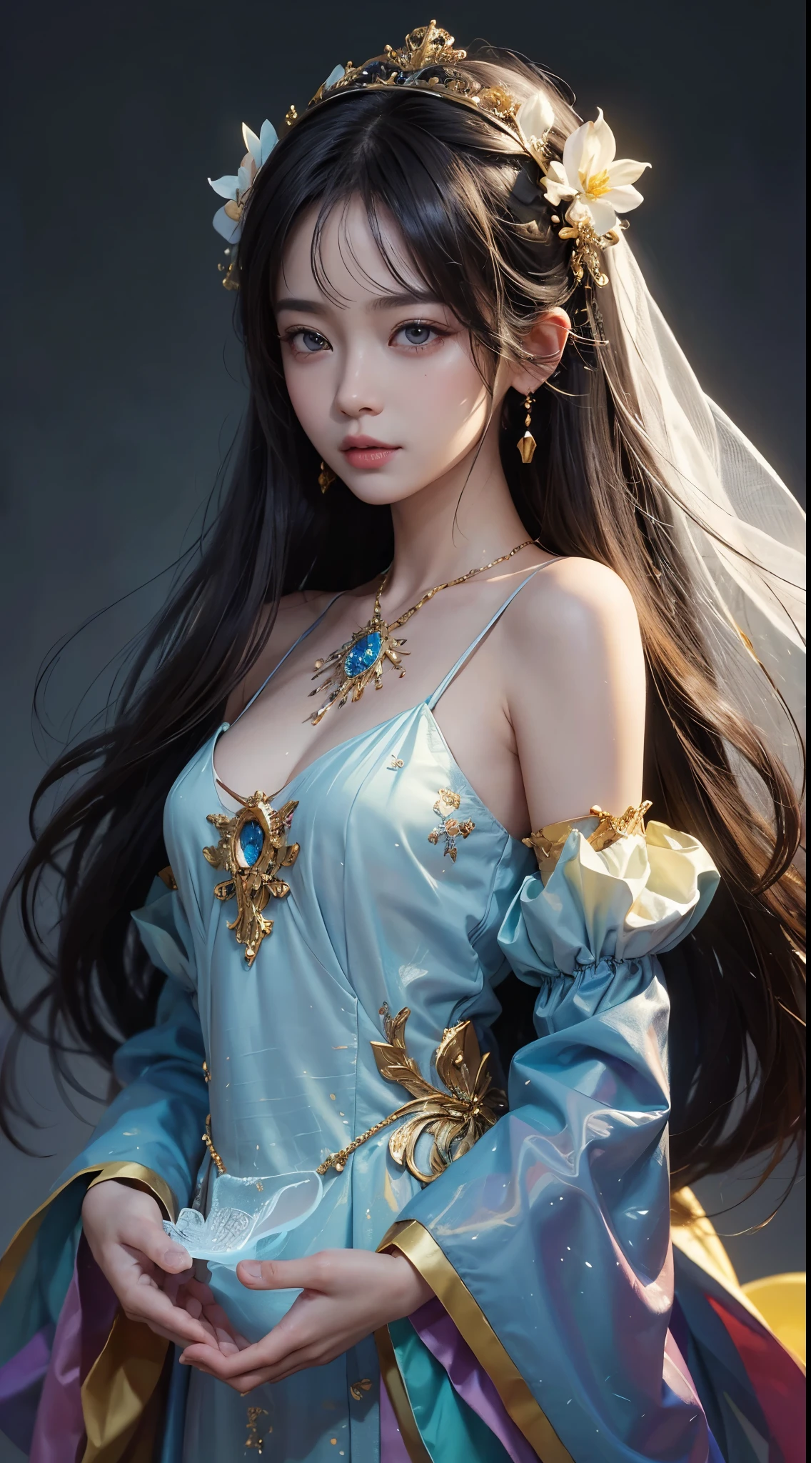 graphic woman Front of face
spiritual tiara Fantasy mystery
Upper Body