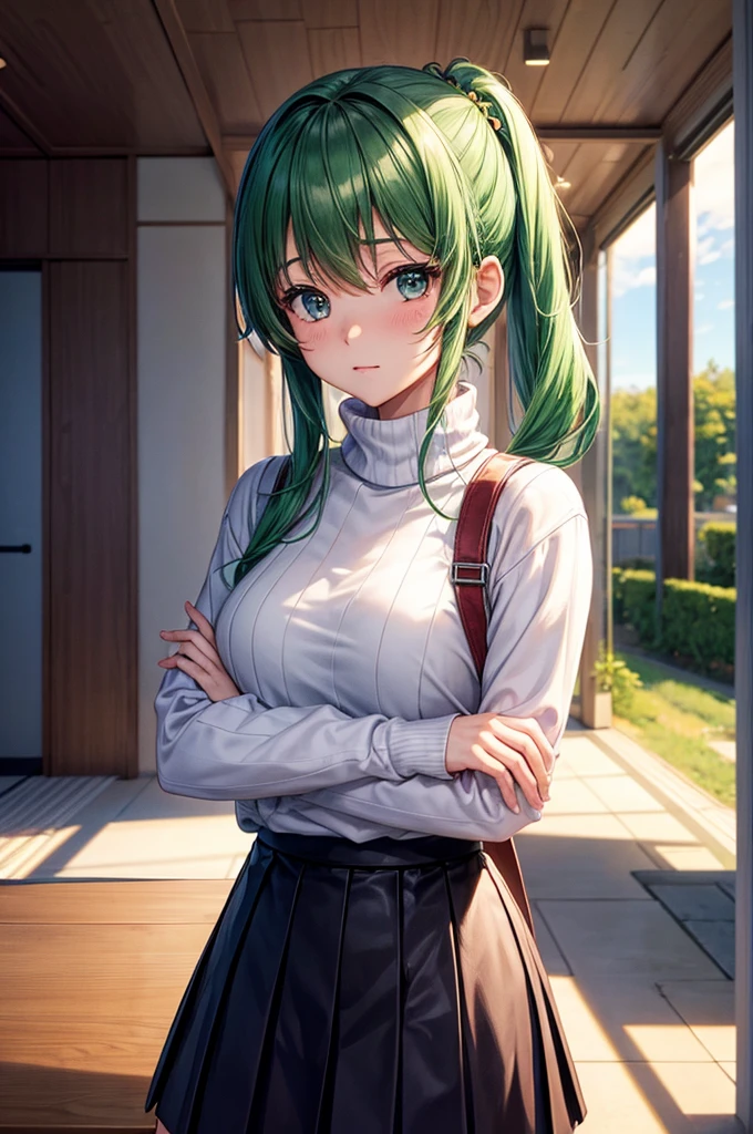 Solitary, 1 Girl, Yamagishi Fuuka,  Gekkokan High School, turtleneck sweater,