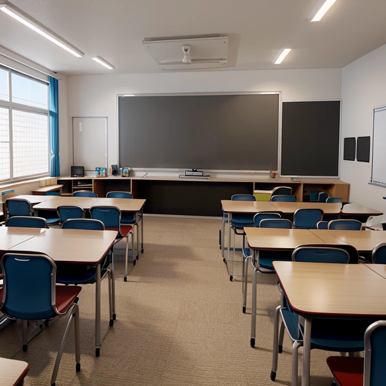 Make an animated 3D classroom
