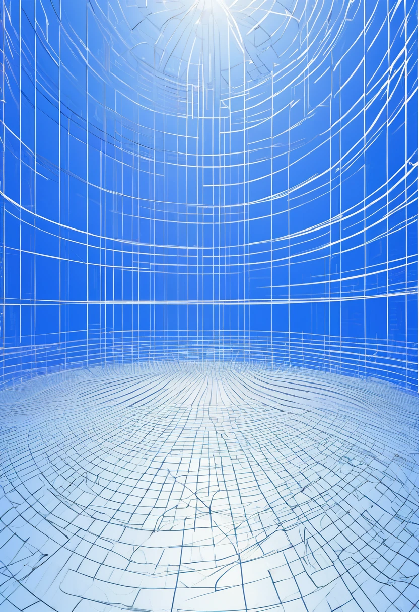 graphical framework, radial wireframe, vanishing point, digital, wireframe background