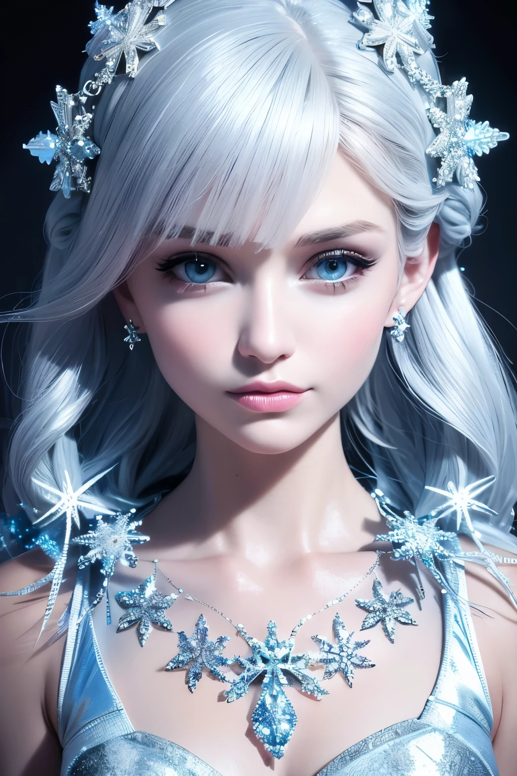Titanium Masterpiece, Superior Quality, 3D Render of a Frozen Handbag, Portrait of an Object, Crafted to Perfection, Isolated on White Background, High-Resolution Detail, Extremely Precise, Magnificent Illustration, Focused on Details, Ultra-Clear Image, Realistic Rendering, Digital Artwork, Smooth and Shiny Surface, Captivating Frozen Design, Detailed Stitching, Frosty Blue Crystals, Intricate Handles, Snowflake Embellishments, Sophisticated and Luxurious, Frozen-Themed Accessory, High-Tech Rendering, Perfectly Calibr