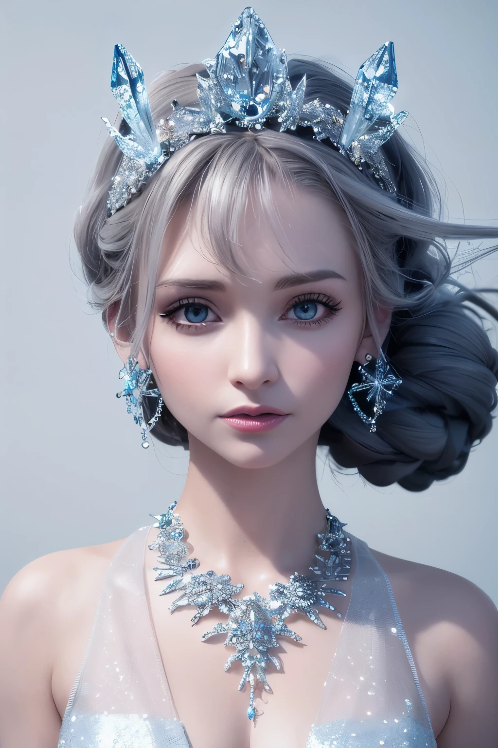 Majestic Masterpiece, Exceptional Quality, 3D Render of a Frozen Handbag, Isolated on a White Background, Stunning Detail, Intricate Design, Inspired by Disney's Frozen, Fashion Forward, Delicate Bag Structure, Shimmering Icy Texture, Detailed Crystal Embellishments, Elegant Silver Hardware, Dazzling Diamonds, Front and Center Focus, Crystal Clear Clarity, Professional Rendering, Ultra High Definition, 8K Resolution, Created with Virtual Engine 5, Rendered by Octane, Hyper Realistic.