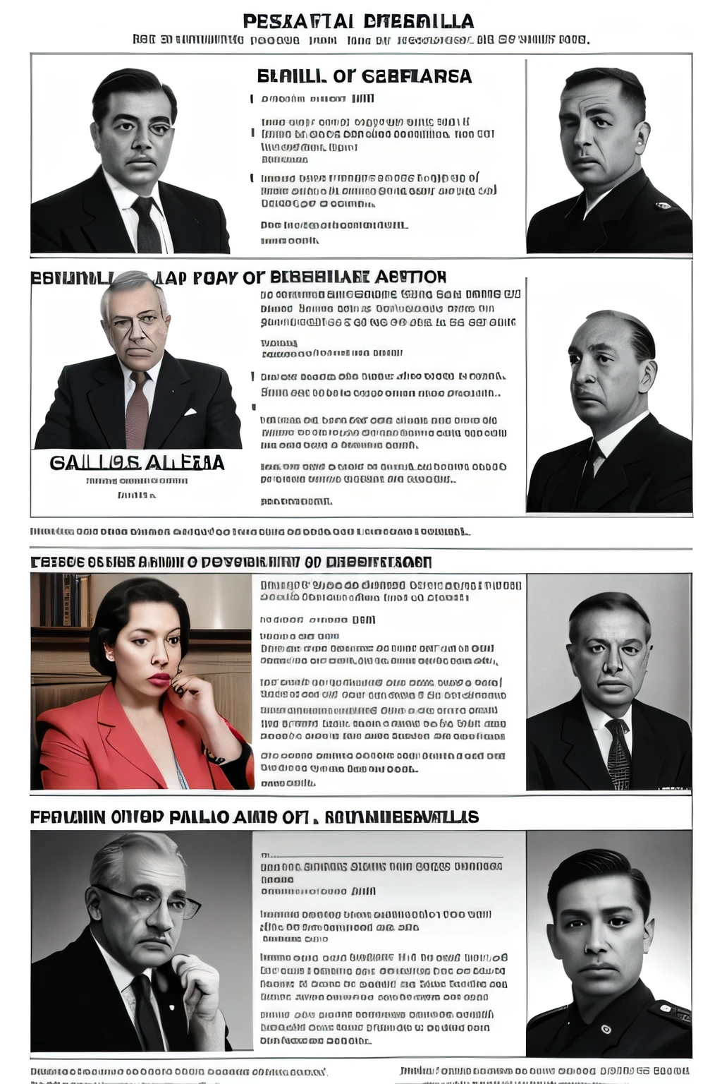 Create a comparative table of the Political Transition: Genesis of the democratic project. Government of Eleazar López Contreras: caracteristicas generales 1936-1941. Gobierno de Isaias Medina Angarita: general characteristics 1941-1945 Crystallization of democratic ideas. Losses of democratic ideas: trienio adeco, rise and overthrow of President Rómulo Gallegos. Supremacia del poder militar 1948-1958.