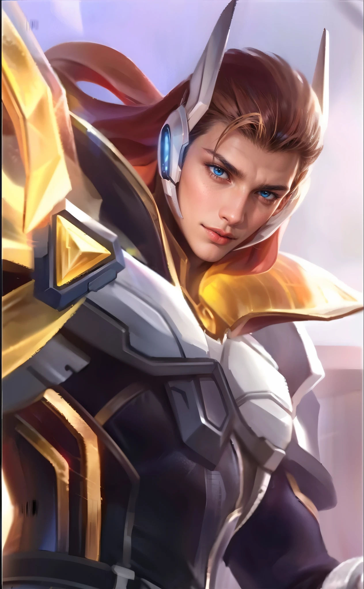 Best quality, masterpiece, detailed skin texture, detailed clothes texture, detailed face, super detail, 8k, intricate detail, 1 boy, The color doesn't change, Muscle guy, 1 guy, smile, a close up of a person with a fan in their hand, heise jinyao, inspired by Huang Shen, zhao yun, keqing from genshin impact, zhongli from genshin impact, bian lian, onmyoji portrait, inspired by Shen Zhou, inspired by Pu Hua, zenra taliyah, sylas, onmyoji detailed art