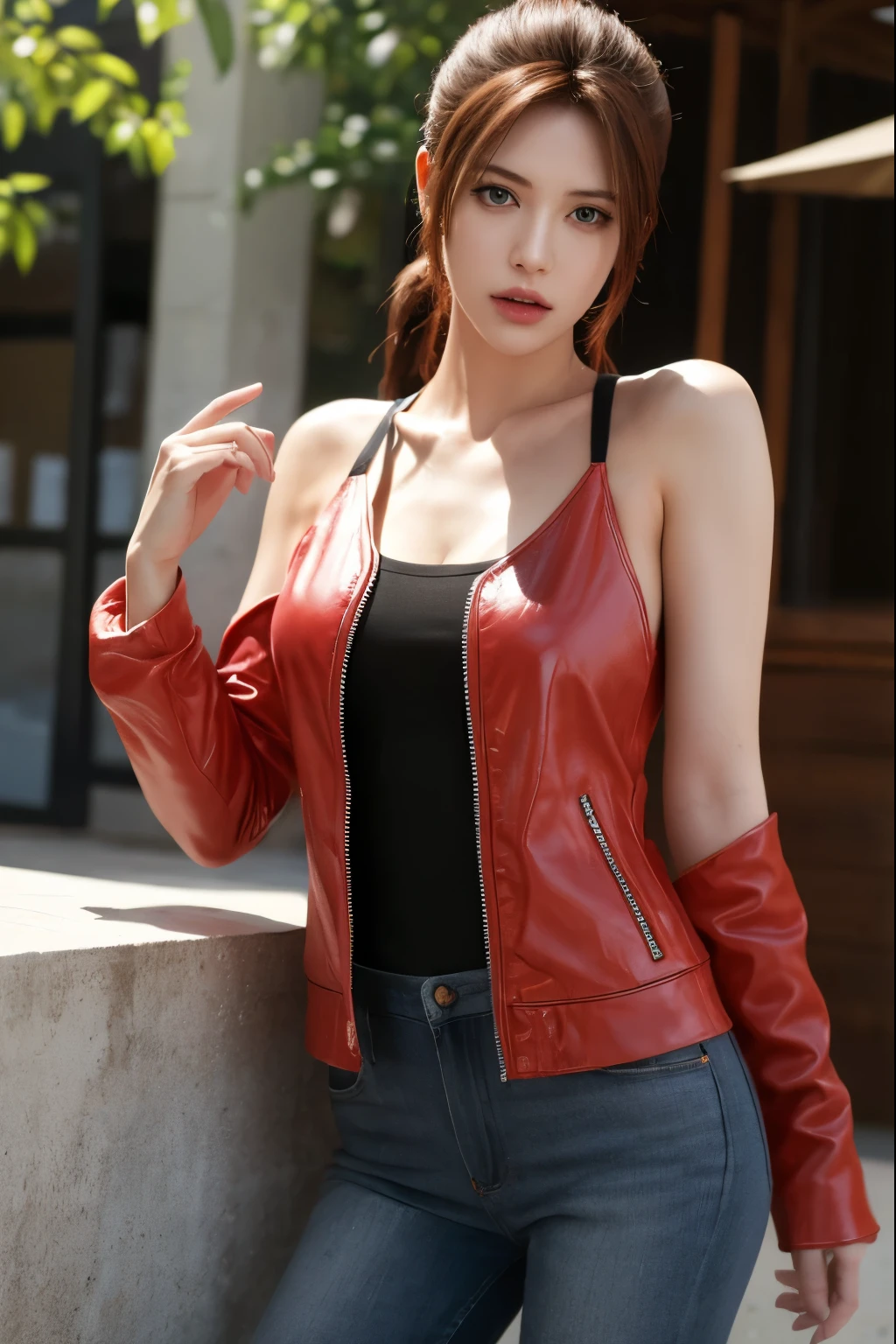 (masterpiece, best quality), 1girl , Claire Redfield,