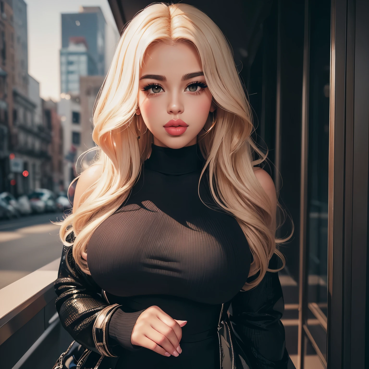 (1girl, 1person), (insanely detailed and intricate, hyperrealistic, upper body portrait), an (Divine European (female in her Mid-thirties with a Curvy body):1.3), (Voluminous, brushed-out curls hairstyle), (natural colored eyes:1.15), (wearing Harem pants and a fitted tee:1.4), (Graffiti-covered urban alleyway:1.225), (imperfect skin, (extremely detailed skin,beauty marks:1.25)), Bloom,Bokeh, Cinematic, Film Grain, Ray Tracing Reflections, Chromatic Aberration, hypermaximalist, elegant, hyper realistic, super detailed, <lora:epiNoiseoffset_v2:1>, <lora:add_detail:1>