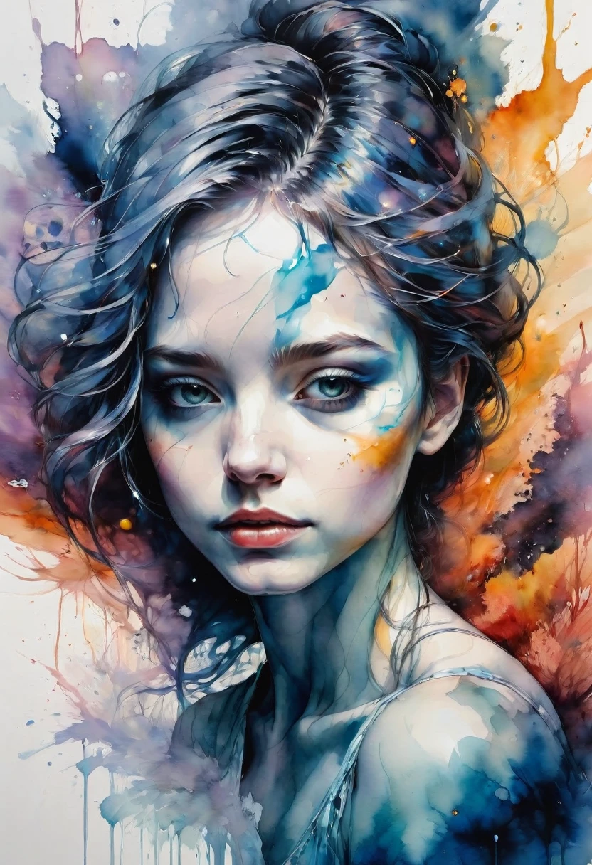 Watercolor Landscape, by Agnes cecile, best quality, masterpiece, very aesthetic, perfect composition, intricate details, ultra-detailed