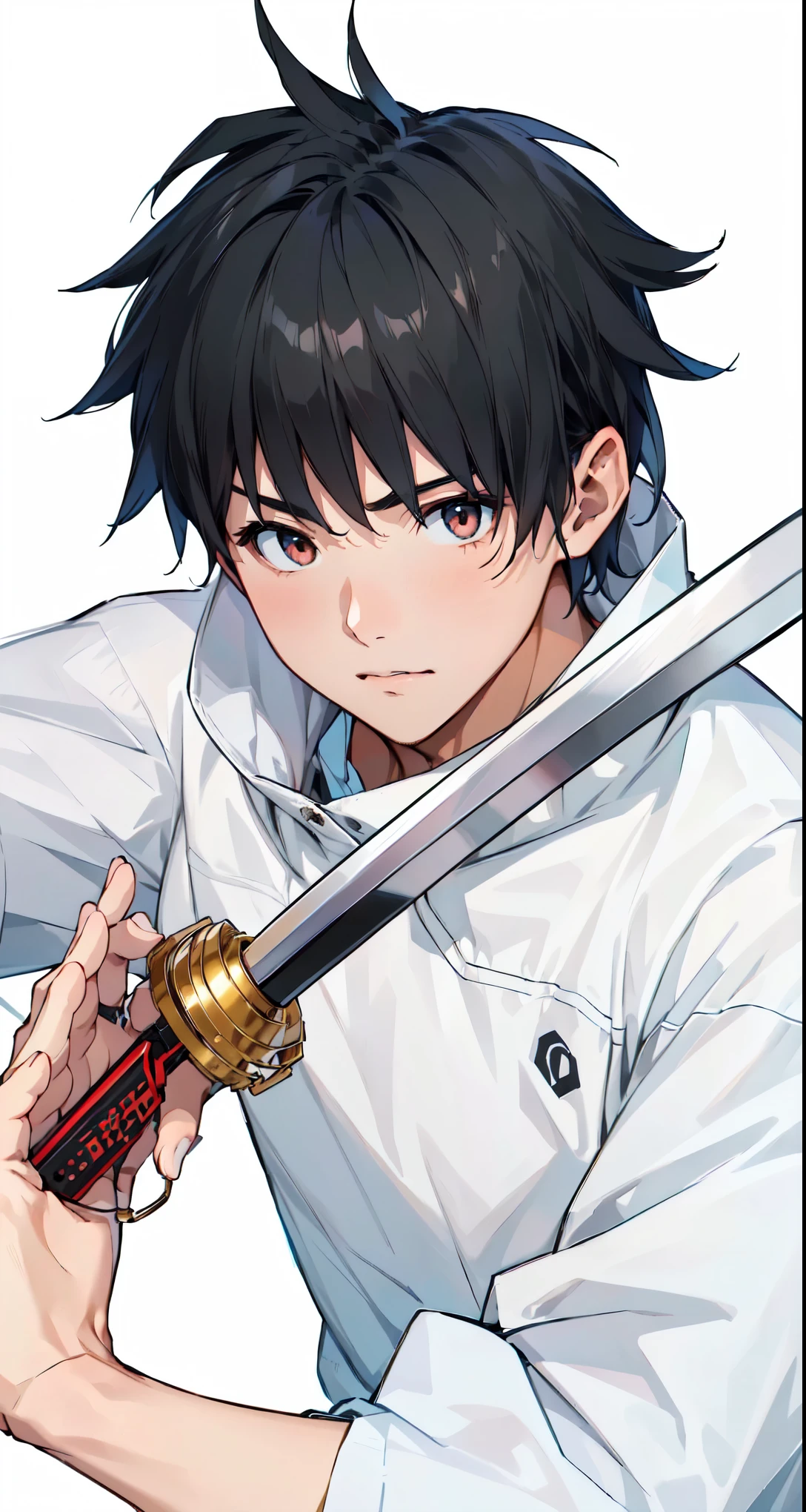 动漫male生,male,juvenile,Black Hair,short hair,Dark circles,big eyes