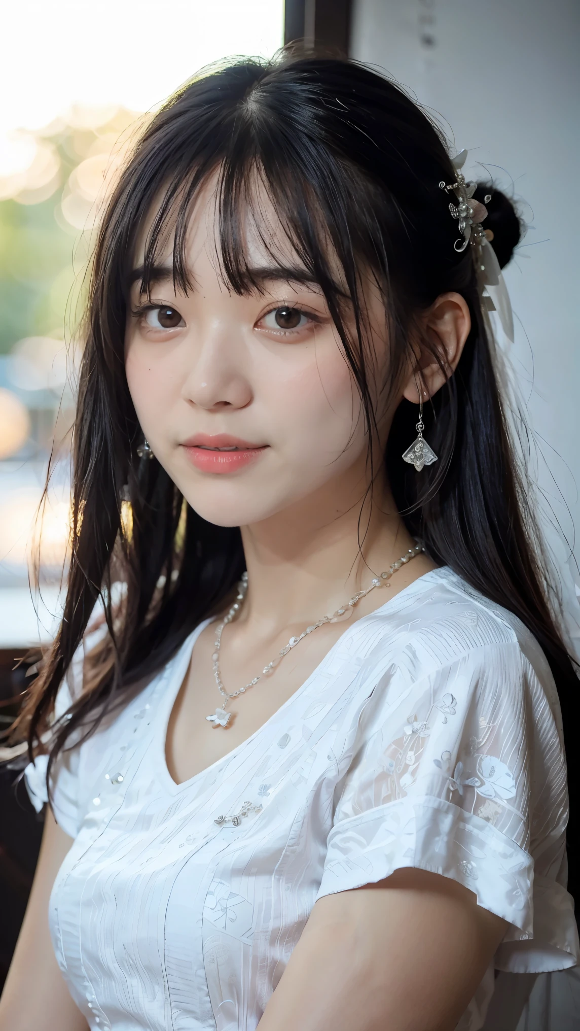 best quality, masterpiece, highres, 1girl,china wedding dress,hair ornament,necklace, jewelry,Beautiful face,upon_body, tyndall effect,photorealistic, dark studio, rim lighting, two tone lighting,(high detailed skin:1.2), 8k uhd, dslr, soft lighting, high quality, volumetric lighting, candid, Photograph, high resolution, 4k, 8k, Bokeh