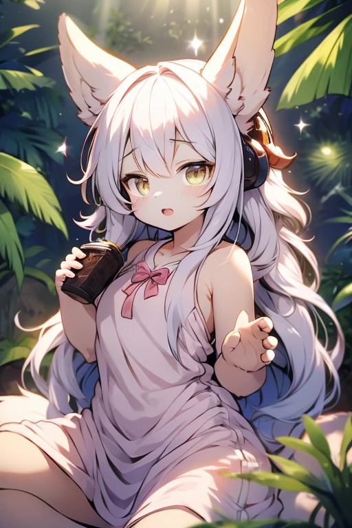 Animal ears　girl　Random hairstyle　Kamehameha