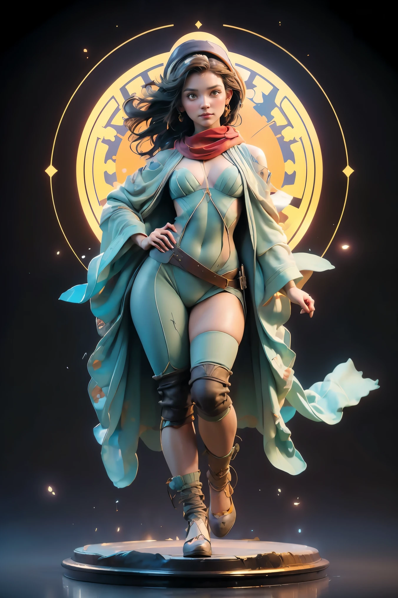 a painting of a woman with a scarf on her neck, craig mullins alphonse mucha, artgerm craig mullins, beautiful character painting, rhads and lois van baarle, artgerm and atey ghailan, charlie bowater rich deep colors, ross tran 8 k, ( ( mads berg ) ), artgerm and craig mullins