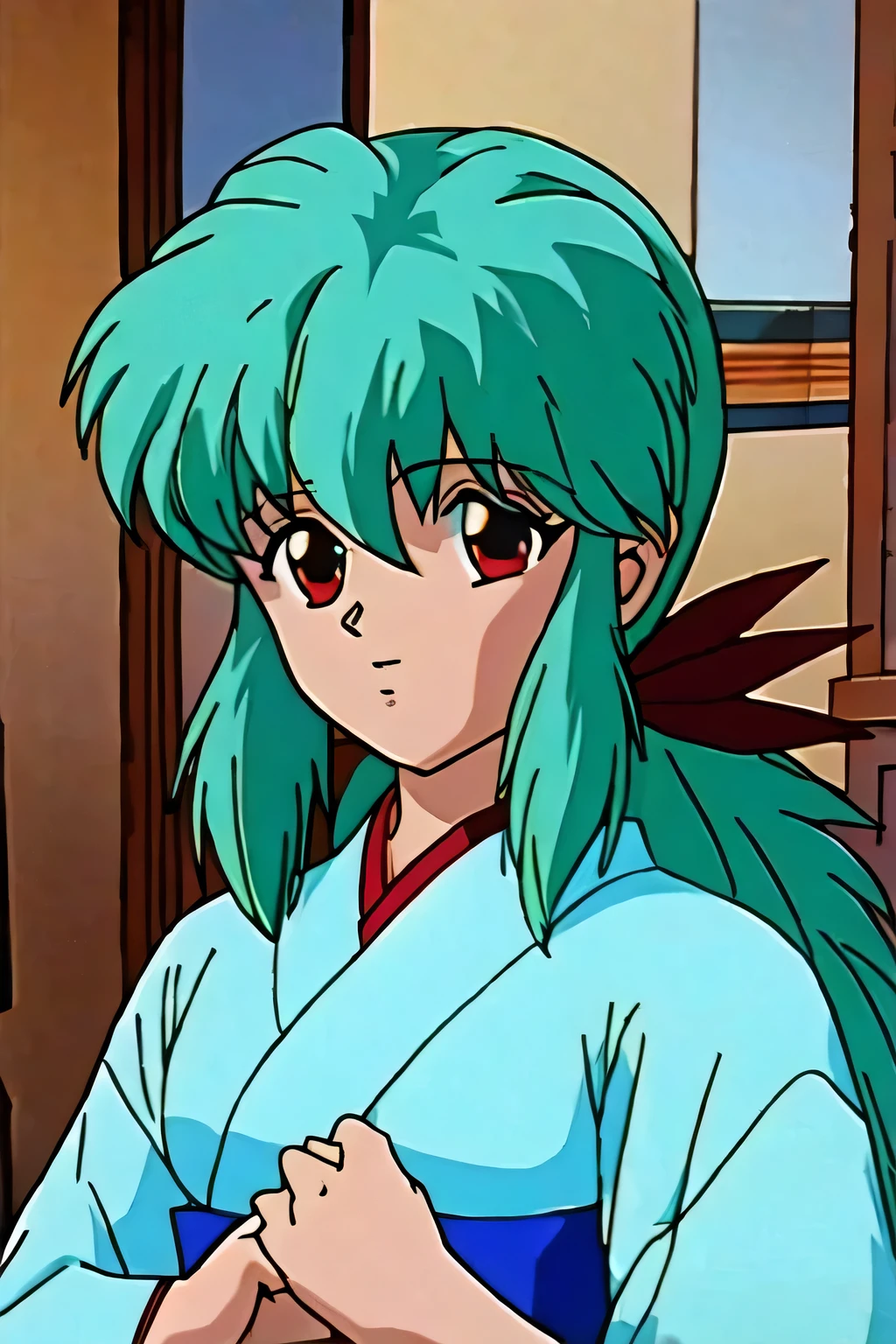 (masterpiece, highest quality:1.2), One girl, Blue kimono