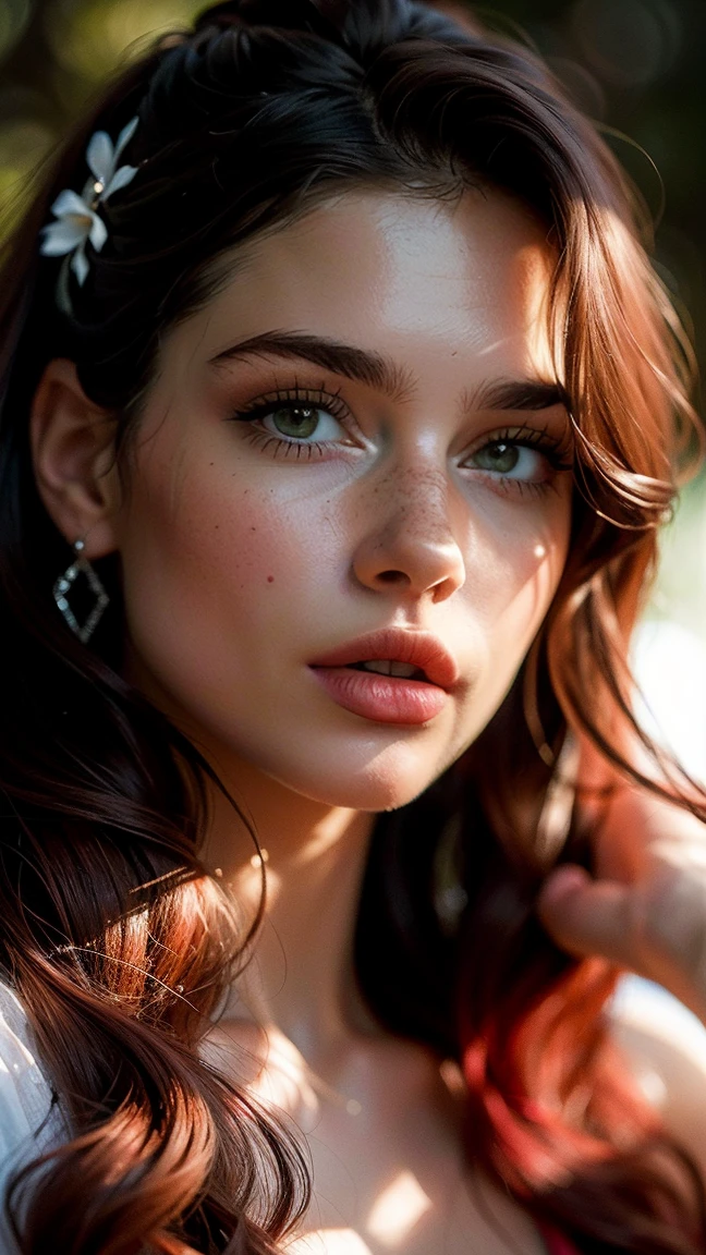 (((ultra realistic))) foto, Obra de arte, Maximum quality, (pale skin), (rosto e olhos ultra detalhados:1.3), Beyoncé, em um vestido com recorte, ((Maquiagem dos olhos, pink mascara)), ((Detailed big lips)), ((rosa wavy hair)), ((penteado estiloso)) , (seios naturais), Cintura fina. ((posando, Hand on face)), photoshoot, (macio)lighting, (O jogo de luz e sombras), profundidade de campo, Bokeh, (special attention to skin details: 1.2), Textura de couro detalhada, poros da pele. (Atmosfera legal do quadro. esquema de cores - preto, roxo, rosa, Toneladas), DR, ((film grain)), ((raios)), (Brilho), ((retrato da cintura para cima)) , ultra detalhado, 