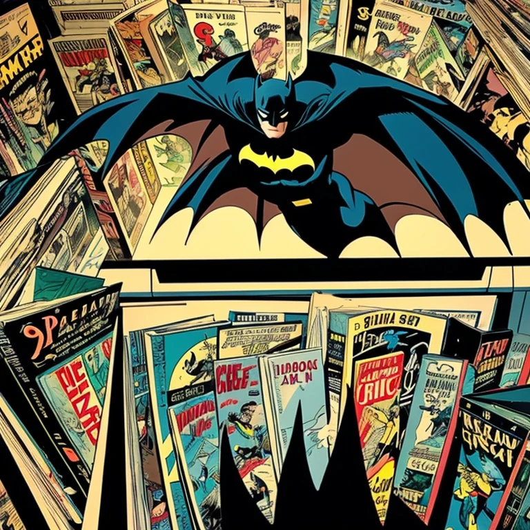  Batman animation in old comics.