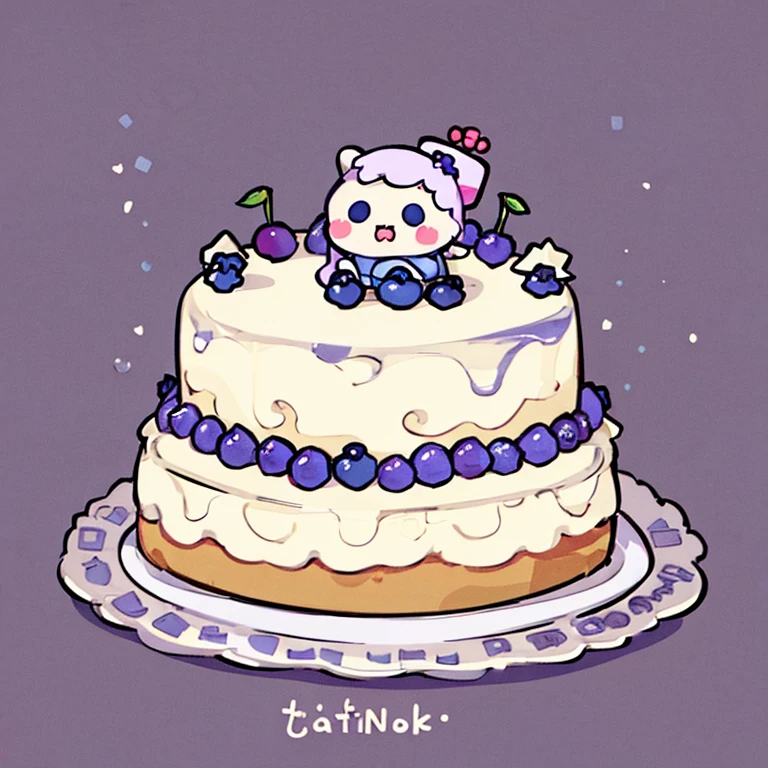 cute artstyle, cute color, cute design, cute icon, blueberry shortcake, blueberry cake, blueberry , blueberry cakes