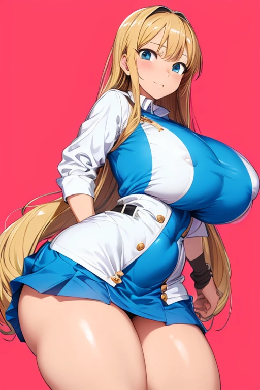 Huge Breasts,Huge Ass、Are standing、plump and thick thighs,Knee-high socks、Sexy pose