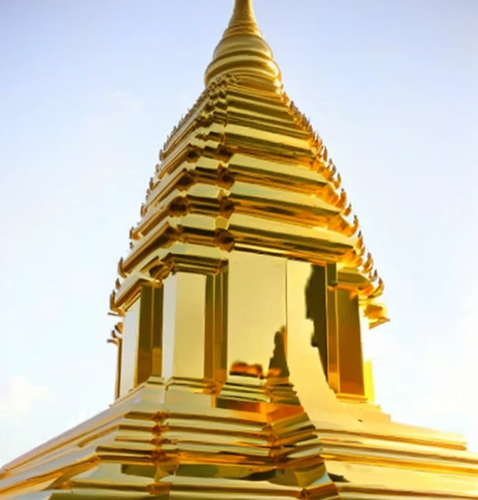 golden khmer temple 