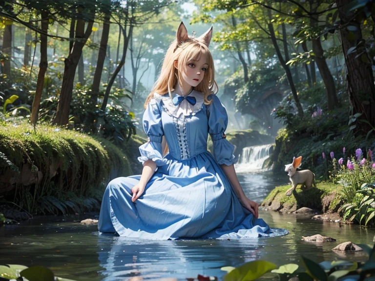 Alice in Wonderland, Magical Creatures Around You, Masterpiece, Detailed