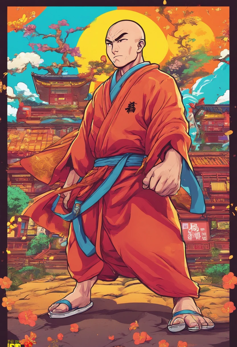 Japanese monk、I'Weight gain、Fight evil、Hero of Justice、