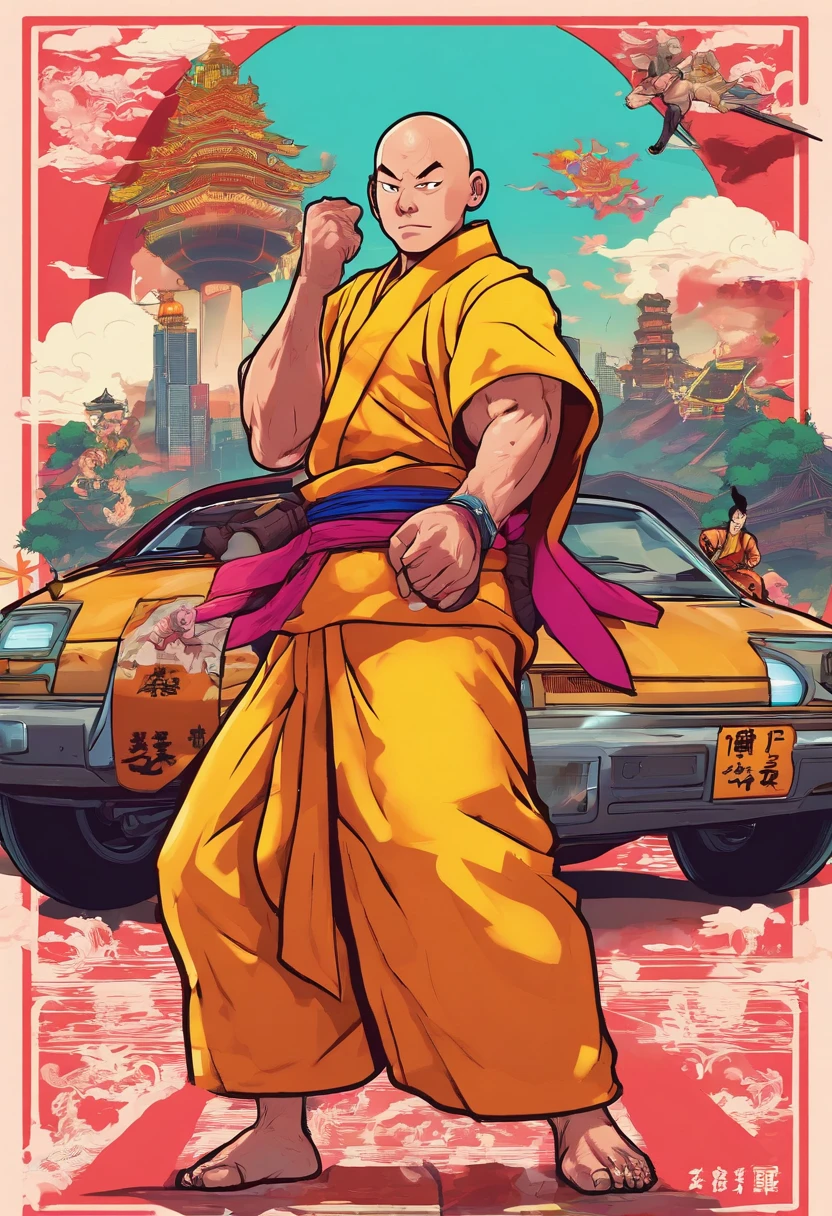 Japanese monk、I'Weight gain、Fight evil、Hero of Justice、