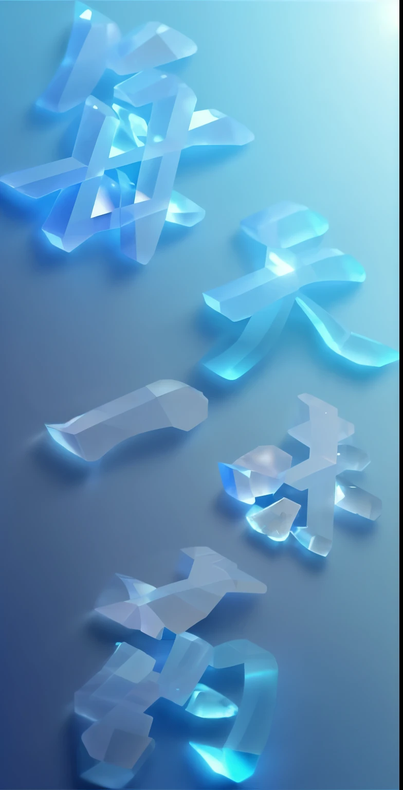 gemstone, diamond, surface, high detailed, light blue gradient background, luminescence, best quality, masterpiece