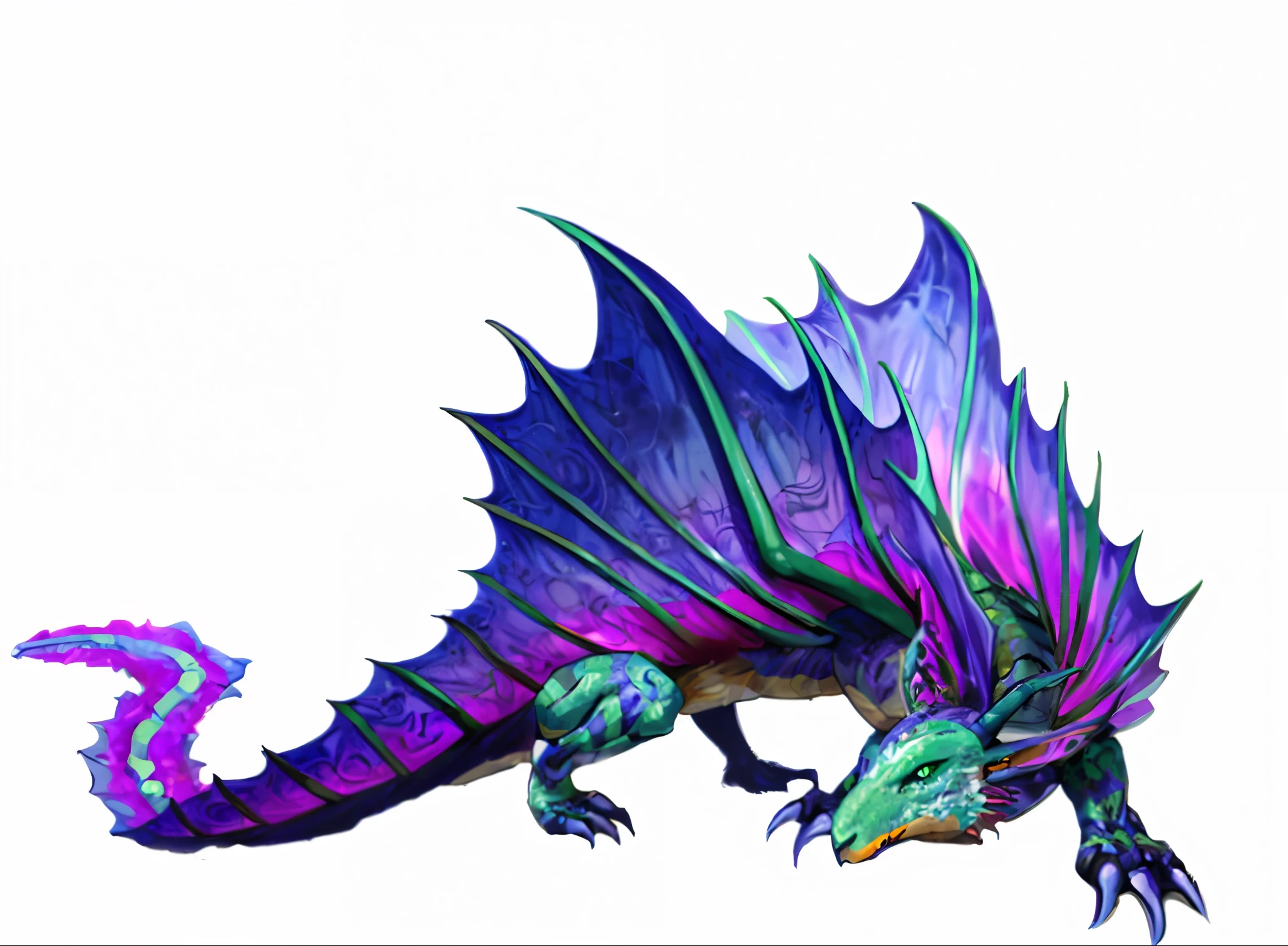 fairy drake, fairy fey wild colors, green eyes