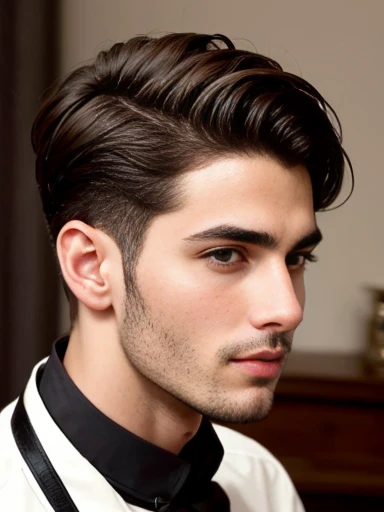 perfect a man Jew sephardi, stylish short hair focus on face