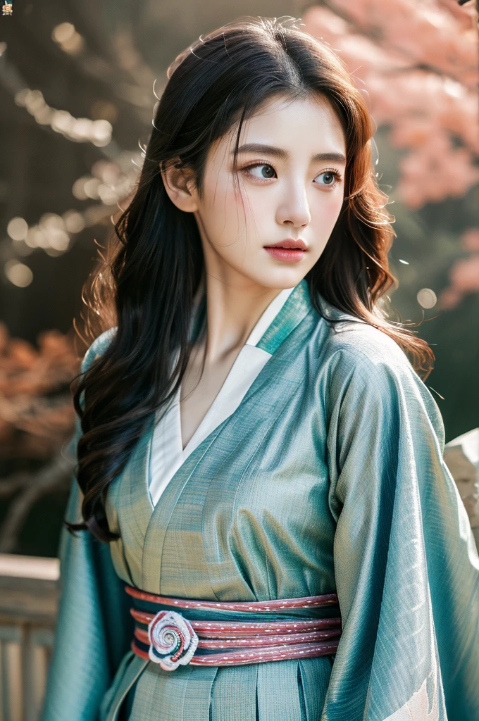 ( masterpiece, top quality, best quality,8k,years old girl,ultra detailed,raw photo:1.5),(photorealistic:1.4), (cinematic lighting), PerfectNwsjMajic, , Surrealism, UHD, ccurate, Super detail, textured skin, High detail, Best quality, dynamic angle, White skin,[Beautiful blue eyes], high nose,(1girl),(good anatomy:0.5)), Dreamy atmosphere,expressive brush strokes, mystical ambiance, Artistic interpretation, a whimsical illustration,dark, Subtle colors and tones, mystical aura, Woman wearing traditional Korean costume,(hanbok:1.3), Joseon dynasty, jeogori,chima,and the po,portrait, assassin, small knife, strong,shiny skin , straight hair