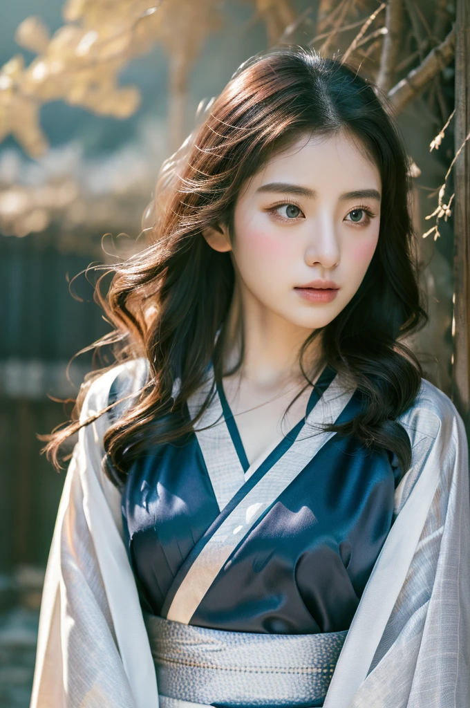 ( masterpiece, top quality, best quality,8k,years old girl,ultra detailed,raw photo:1.5),(photorealistic:1.4), (cinematic lighting), PerfectNwsjMajic, , Surrealism, UHD, ccurate, Super detail, textured skin, High detail, Best quality, dynamic angle, White skin,[Beautiful blue eyes], high nose,(1girl),(good anatomy:0.5)), Dreamy atmosphere,expressive brush strokes, mystical ambiance, Artistic interpretation, a whimsical illustration,dark, Subtle colors and tones, mystical aura, Woman wearing traditional Korean costume,(hanbok:1.3), Joseon dynasty, jeogori,chima,and the po,portrait, assassin, small knife, strong,shiny skin , straight hair