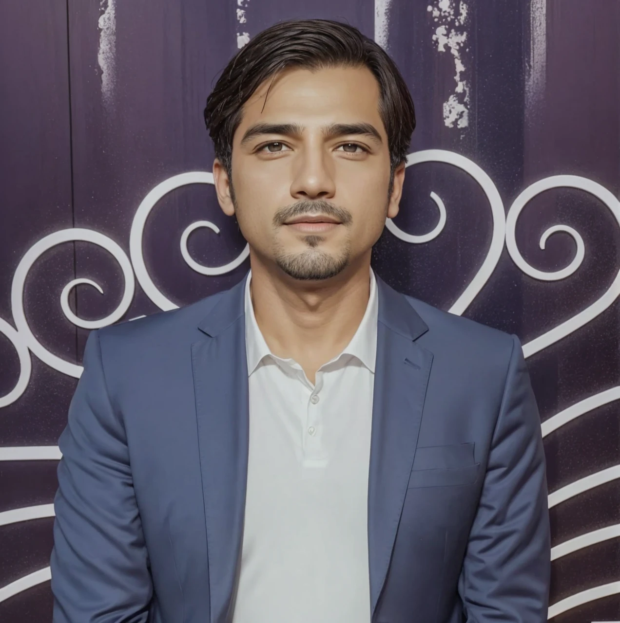 um homem gordo, 90 quilos, standing with 30 years in suit and tie, Body and straight head in the photo, de frente para o espectador da foto, olhos fitos para a lente, Appears shoulders and head in the photo, homem centralizado na foto, 8k, melhor qualidade, obra prima, realista, Foto realista, foto de cinema, Ultra realista, 1 pessoa, detalhado, perfect lighting, DSRL, foto profissional, 4k