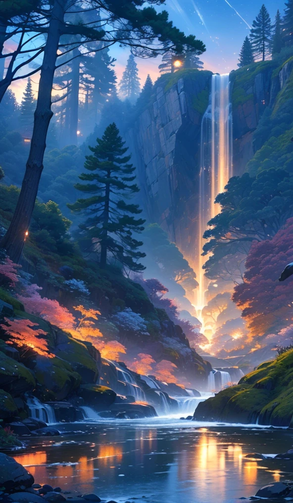 (masterpiece),(best quality) , ((ultra-detailed) ), (middle) , (no crop), (anime), (scenery), 

Majestic waterfalls 