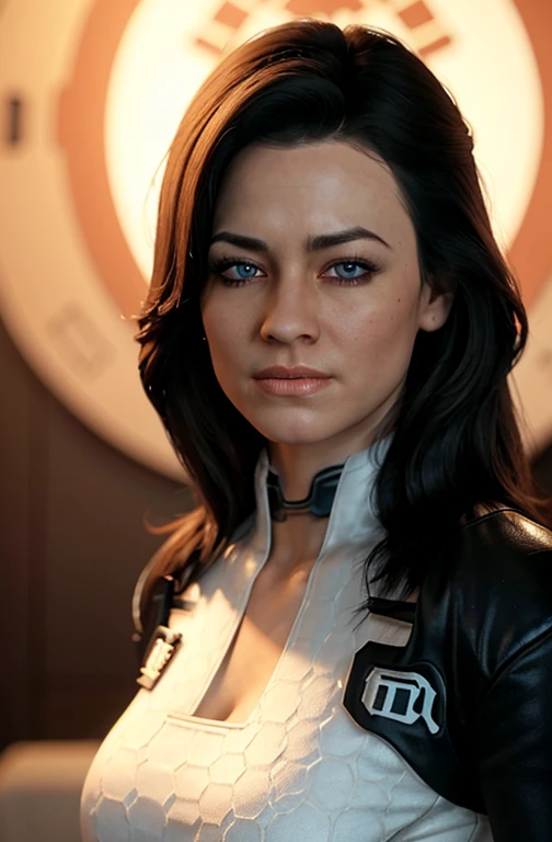 Realistic, hyper realistic, 8k, best quality, real picture, intricate details, ultra-detailed, ultra highres, depth field,(photorealistic,realistic:1.2), masterpiece,photo of european girl, miranda, blue eyes, black hair, long hair, Star Wars imperial, imperial officer uniform, imperial officer, Star Wars , solo, sun, blue sky, best quality, realistic, photorealistic, (intricate details:1.2), (delicate detailed), (cinematic light), clear line, sharp focus, realistic face, detailed face, unity 8k wallpaper, ultra high res, (photorealistic:1.4), looking at viewer