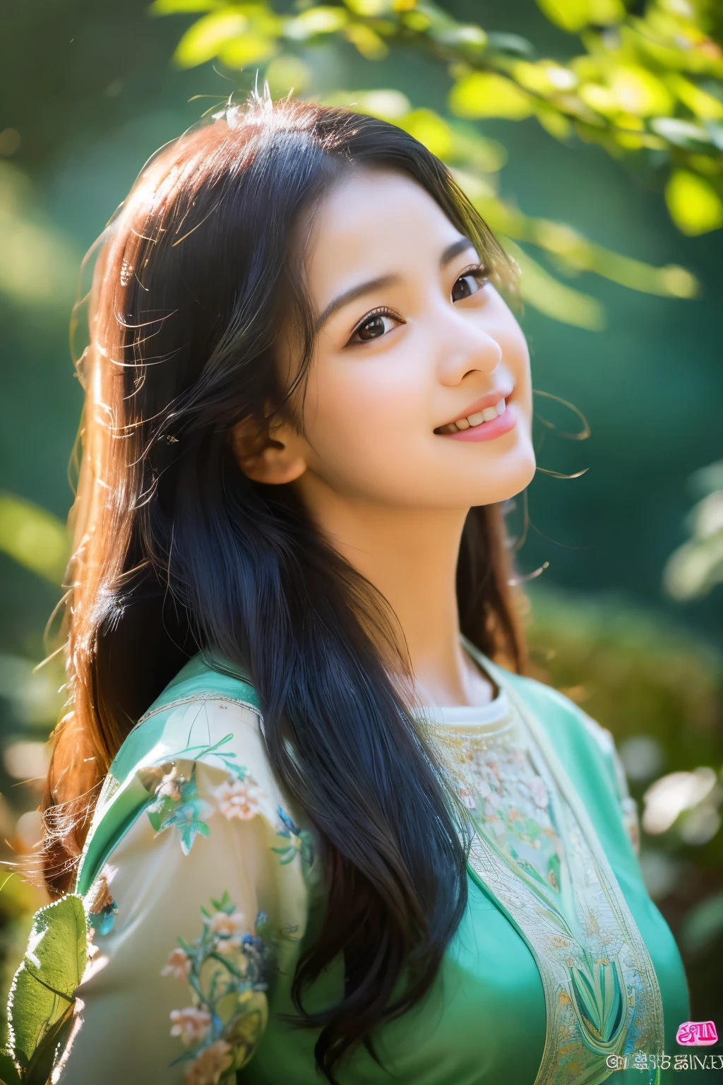 One Fine Day Masterpiece, highest quality, ultra detailed, high resolution, (realistic, photo-realistic:1.37), good anatomy, 1 beautiful woman, long black hair, beautiful face, detailed eyes and lips, standing elegantly, delicate gestures, in a lush garden with blooming flowers, rain gently falling, surrounded by mist, creating a dream-like atmosphere, creating, with intricate details capturing every nuance, showcasing, vibrant colors illuminating the scene, ethereal lighting accentuating the girl's features, evoking a sense of joyfulness, tranquility and serenity, a light smile, highly intelligent being, best light, best shadow, mysterious, perfect face, highly detailed,、Groot Anthill of Fire Ants and Dragons