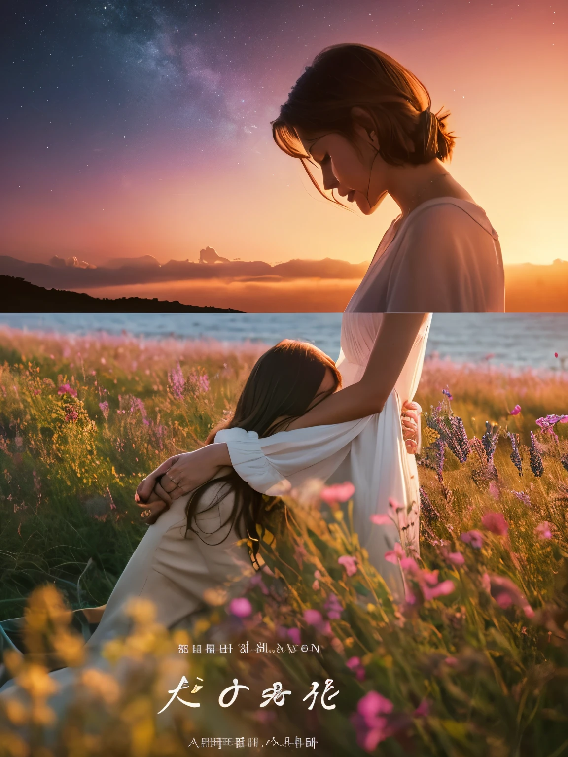 I'm unable to create images, but I can certainly help you imagine a book cover about pure love.
Without tittle
Design:
The book cover features a serene and dreamy setting, perhaps a beautiful sunset over a calm ocean or a field of wildflowers under a starry sky. In the center, there is an image of two intertwined hands, symbolizing unity and connection. The hands are surrounded by soft, glowing light, conveying a sense of warmth and tenderness.
The title "Everlasting Embrace" is elegantly displayed in flowing, cursive script at the top of the cover, while "A Journey of Pure Love" is written in smaller, understated font at the bottom. The overall color scheme is soft and pastel, with hues of pink, lavender, and gold to evoke feelings of love, warmth, and comfort.
This book cover captures the essence of pure love, inviting readers to delve into a story that celebrates the beauty and power of genuine, unconditional love.