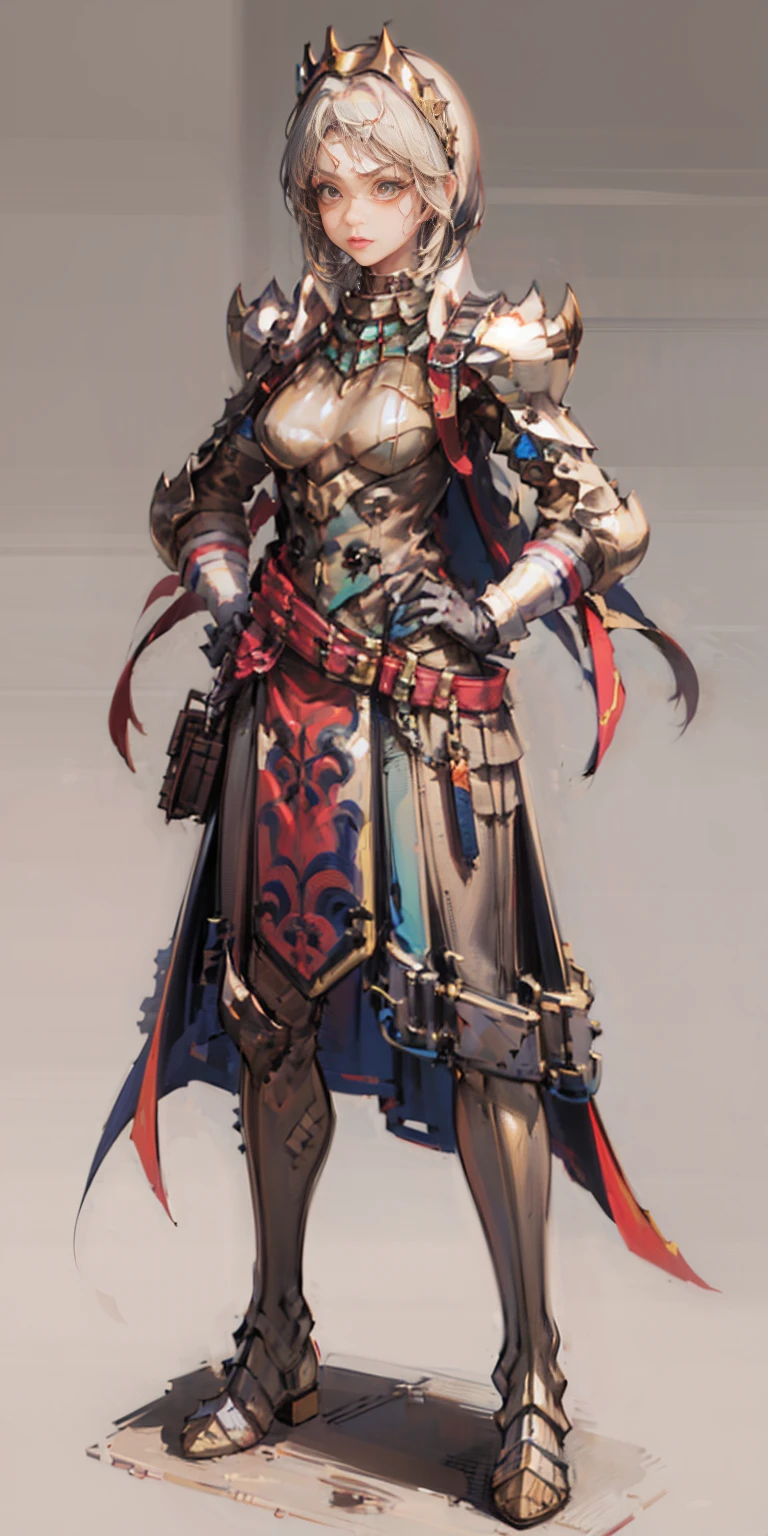 full body, whole body. 1solo (girl). slave fighter, loincloth standing, hands on hips full body, whole body. 1solo (girl). slave fighter, loincloth standing, hands on hips, metal sandals, backpack, choker, big belt, view from below, feet together, bracers, tiara