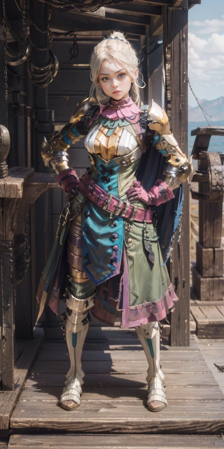full body, whole body. 1solo (girl). slave fighter, loincloth standing, hands on hips full body, whole body. 1solo (girl). slave fighter, loincloth standing, hands on hips, metal sandals, backpack, choker, big belt, view from below, feet together, bracers, tiara